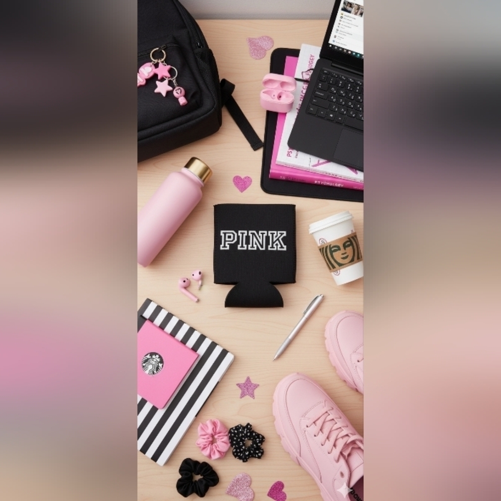 Victoria's Secret PINK Black Drink Holder Y2K Era